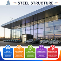 Edificio Prefabricado de Acero para Salón de Exposiciones de Automóviles, Centro de Servicio Automotriz, Taller, Estructura de Marco Portátil, Construcción Rápida