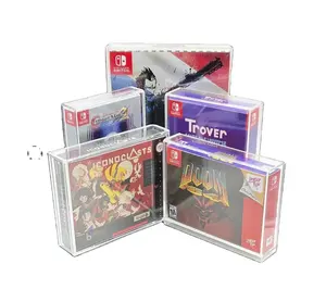 热卖PS3 PS4 PS5 xbox超级任天堂snes n64视频亚克力保护者游戏男孩盒透明展示柜