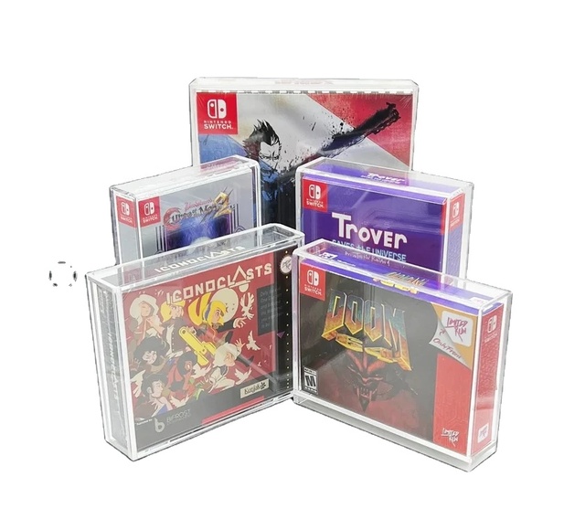 Hot Selling PS3 PS4 PS5 xbox Super nintendo Snes N64 Video Acrylic Protecter Gameboy Box clear Display case