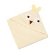 Peignoir à capuche imprimé animal pour bébés et enfants, serviette de bain carrée 80x80cm en gaze tissée - Product Image 5