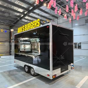 Mobil Mutfak Treyleri Derin Fritöz, Fast Food, Şekerleme, Dondurma, Sosisli Sandviç, Atıştırmalık Yiyecekler, Cipsler için Galvanizli Paslanmaz - Product Image 3