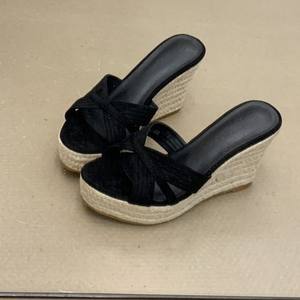 Nuevas Sandalias de Plataforma con Cuña de Paja Tejida de Punta Abierta para Mujer, de Moda, con Tacón Alto, para Uso Exterior, Colección Verano 2026 - Product Image 4