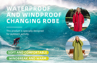 Vente chaude personnalisé unisexe surf Cape bonnet de bain chaud à séchage rapide peignoir veste coupe-vent imperméable natation Robe à langer