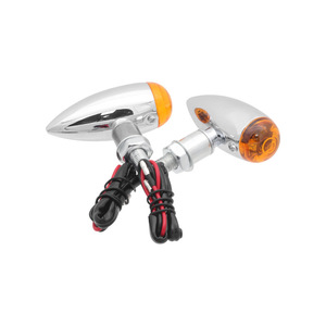 Clignotants de moto en alliage d'aluminium, clignotants noirs cool en forme de balle pour tout-terrain - Product Image 3