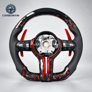Volante Deportivo Personalizado de Fibra de Carbono Forjada con Cuero y LED M2 para Modelos E91/E46/M3/X5/E84/E61/E34/E60 - Product Image 4