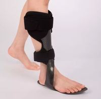 Attelle orthopédique (AFO) pour cheville et pied en Spandex et Nylon, respirante et flexible, avec fermeture auto-agrippante, pour le soutien du pied tombant la nuit