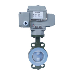 Thượng Hải Lianggong Điện Flo Lót Van Bướm D971F46-16C Chống Ăn Mòn Chuyển Đổi DN100 Nước Dầu Khí Bình Thường - Product Image 1