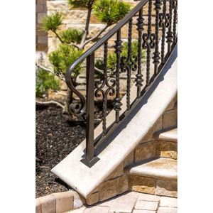 Barandilla de aluminio <span class=keywords><strong>Prima</strong></span> sin tiradores para montaje en poste, para uso seguro en escaleras, estilo personalizado para interiores, con espacio estándar entre barras - Product Image 5