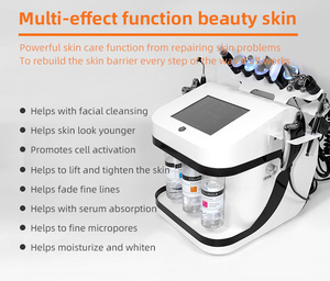 เครื่องไฮโดรเดอร์มาเบรชั่นแบบฟองขนาดใหญ่คุณภาพสูง 10 in 1 พร้อมเครื่องผลิตออกซิเจนสำหรับการฟื้นฟูผิว - Product Image 4