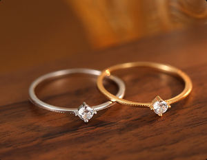 New Design <b>925</b> Sterling <b>Silver</b> Luxury Minimalist Gemstone <b>Ring</b> Rhodium Plated Women's Wedding & Party <b>Ring</b> - Product Image 4