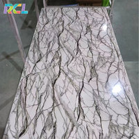 Panneau mural RCL en PVC, feuille de marbre 1220*2440mm pour la décoration intérieure, panneau UV