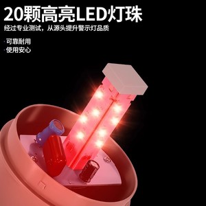 JD-1101J LED Warning Light AC220V Red IP65 Waterproof Indicator Light - Product Image 4