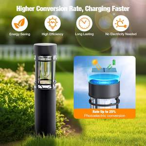 Lámpara solar para exteriores IP65 <span class=keywords><strong>de</strong></span> alto <span class=keywords><strong>brillo</strong></span>, luces blancas cálidas para Calle impermeable <span class=keywords><strong>de</strong></span> entrada <span class=keywords><strong>de</strong></span> jardín - Product Image 5