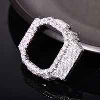 Vente en gros et dropshipping TOP ICY HHMWP006 Boîtier de montre en laiton DW5600BBR Écologique Lunette Bling en Moissanite VVS D Passe le testeur de diamant