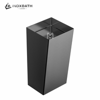 Modernes Aufsatzwaschbecken für Badezimmer, Rechteckiges Standbecken aus SUS304 Edelstahl, OEM-Design