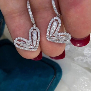 Eleganti orecchini a cuore per donna, gioielli alla moda, dolci, minimalisti e chic - Product Image 4