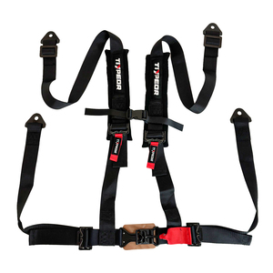 Cinturón de Seguridad para Automóvil TIYPEOR Premium, Personalizado con Logotipo, Negro, Manual, de Poliéster, Ancho de 2 Pulgadas, de <span class=keywords><strong>Cuatro</strong></span> <span class=keywords><strong>Puntos</strong></span> - Product Image 1