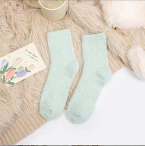 2024 Wholesale Adult Winter <strong>Warm</strong> <strong>Fuzzy</strong> <strong>Socks</strong> Cartoon Pattern Body Logo - Product Image 4