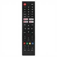 Control Remoto para TV TVSNARP WRT1950 con Botones de Netflix y YouTube, Código Fijo, 4 Botones, Universal, Funciona con Pilas AAA, Alcance de 10 m, Plástico