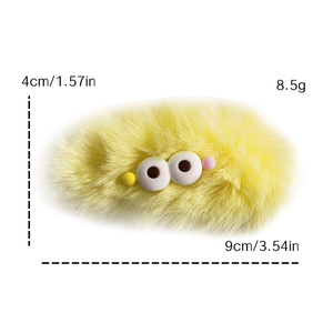 Pinces à cheveux de <span class=keywords><strong>crabe</strong></span> en peluche mignonnes coréennes Accessoires de cheveux en métal pour femmes avec épingles à cheveux et pinces à cheveux à grands yeux - Product Image 2