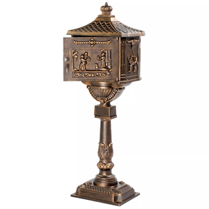 Buzón de Aluminio Fundido, Impermeable, Resistente a la Oxidación, con Panel de Dirección para Enterrar en el Suelo, Buzón Postal de Acero para Exteriores con Recubrimiento en Polvo para Jardines - Product Image 2