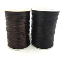 0,6mm Flache 1000 Meter/Rolle Schwarze Braune Dehnbare Elastische Perlenschnur Draht Faden für Haarverlängerungsherstellung