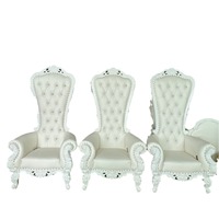 Hochwertige Hochzeits veranstaltungen Dekoration High Back Einzels ofa King Queen Royal Throne Sofas tühle