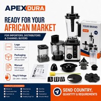 Mixeur de cuisine professionnel 4,0 L 10-en-1 220-240 V 50/60 Hz pour distributeurs et chaînes de magasins, commande en gros de robots culinaires