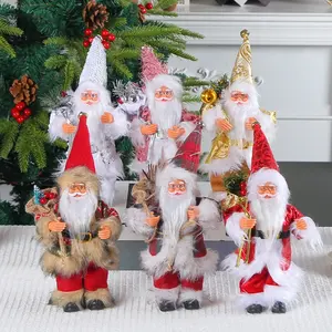 ตุ๊กตาซานตาคลอสทำมือทำด้วยมือของเล่นตกแต่งคริสต์มาสงานตกแต่งบ้านขนาด10.3นิ้วงานหัตถกรรมสำหรับคนแก่
