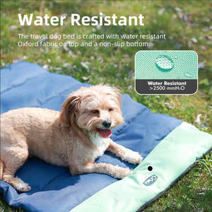 OEM cama de viaje para perros al aire libre 600d tela Oxford resistente al agua Rollup Crate Mat Pet Camping equipo de viaje Mat para perros - Product Image 4