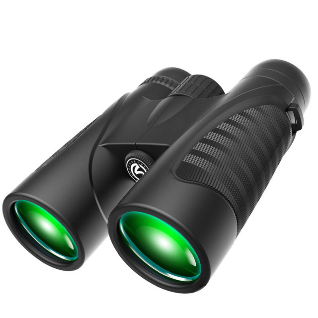 KIANG 12X42 Bak4 10x Binoculars Low Light Night Vision Prism Travelling Telescope Brid Watching Spotting Scope