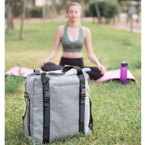 Sac de transport pour tapis de yoga personnalisé en usine, échantillon gratuit, avec sangles élastiques réglables pour maintenir les tapis de yoga - Product Image 2