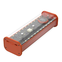 21700 batterie externe 4 emplacements 21700 bricolage boîte de rangement de batterie affichage numérique double Charge rapide USB Type C Interface support de batterie étui