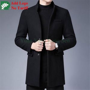 High Quality Customized <strong>Men</strong> Winter Slim-Fit Dark <strong>Blue</strong> Leather Jacket <strong>Men</strong> Short Jacket <strong>Coat</strong> with Zipped Leather Biker Jacket - Product Image 4