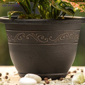 <span class=keywords><strong>Pot</strong></span> de fleurs et de plantes en plastique de style américain rond vintage pour la décoration de la maison et du jardin, pour une utilisation en extérieur - Product Image 3