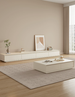Ensemble de meubles en bois de luxe moderne pour salon, meuble TV, armoire de rangement latérale, table basse, chambre, salle à manger, hôtel, appartement
