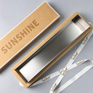 Sunshine Rigid Gift <b>Box</b> With Aluminum Foil Liner And <b>Red</b> Ribbon For Craft Packaging - Product Image 6