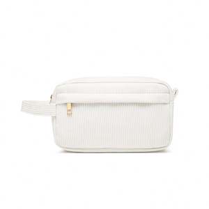 Vente en gros nouvelle mallette de rangement portable pour rouge à lèvres cosmétique mini sac de maquillage en velours côtelé à fermeture éclair grande capacité - Product Image 6