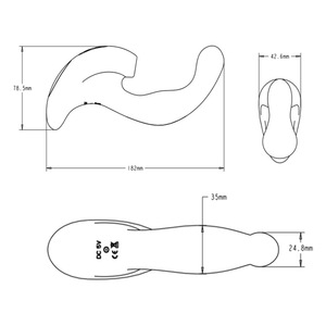 Manovella silicone + ABS material 10-frequency USB <b>rechargeable</b> female massager adult sex toy wholesale - Product Image 2