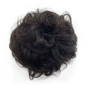 Chignon désordonné en cheveux humains pour une queue de cheval haute et volumineuse, avec cordon de serrage, idéal pour l'hiver - Product Image 6