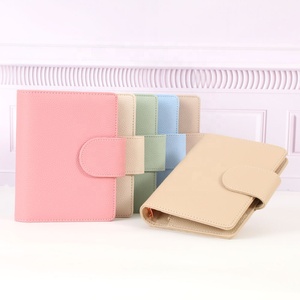 Hongbo, superventas, espiral en relieve, guijarros de cuero, anillo de lujo, <span class=keywords><strong>Agenda</strong></span> A6, planificador, billetera de dinero, carpeta de presupuesto, hojas sueltas para mujer - Product Image 1