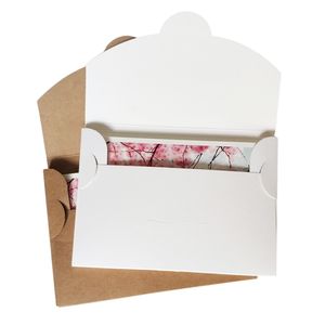 Embalaje de regalo blanco plano plegable personalizado, bufanda de seda, sobres de papel, caja de envío, cajas de sobres Diy PARA EL Día de la madre - Product Image 3