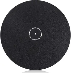 Turntable Slipmat for Better Sound Record Mat Slipmat for Vinyl Platter Felt Acrylic Leather Rubber Record Mat Alternative