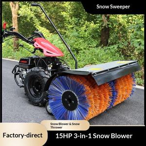 Exported to Russia Full Gear 15 Horsepower <b>Snow</b> Throwing Machine Three-in-One Road Cleaning <b>Snow</b> Blower Municipal <b>Snow</b> Sweeping - Product Image 1