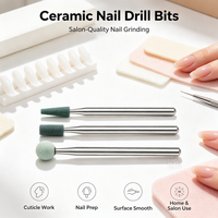 Embouts professionnels en céramique pour ponceuse à ongles, pour le retrait de gel et le polissage, accessoire de manucure pour ponceuse électrique, outils de nail art