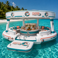 Canapé flottant gonflable, plateforme de détente aquatique, ponton pour pique-nique, lac, piscine, plage, fête familiale, divertissement estival en plein air