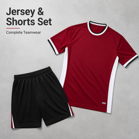 Maillot de football respirant en maille Kata, imprimé par transfert thermique, à séchage rapide, en polyester, avec logo et numéro, pour adulte, pour matchs d'équipe