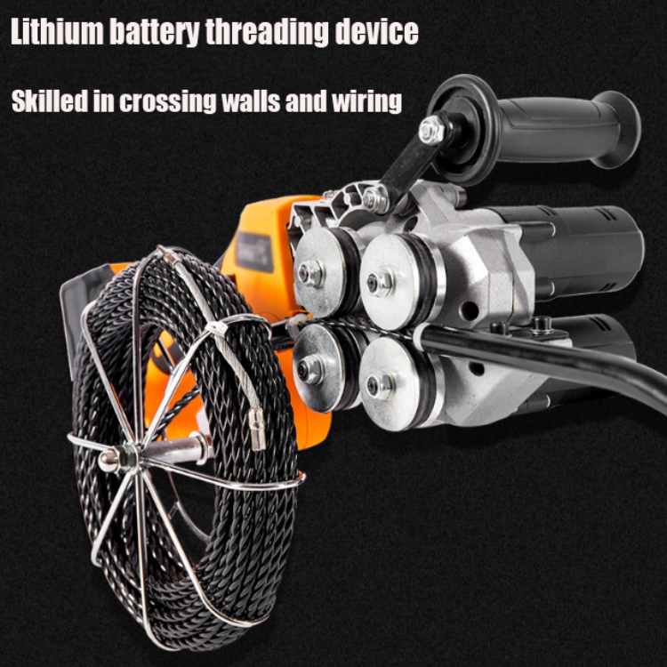 Electric Threading Portable Automatic Electric Rechargeable Electrician Threading Machine ...
