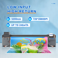 Imprimante UV hybride RM5200MAX 5,2 m pour publicité, enseignes lumineuses extérieures, signalétique, bannières d'exposition, affiches, impression numérique