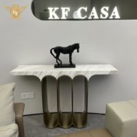 Table console étroite au design contemporain moderne pour derrière le canapé, meuble de salon ou de couloir